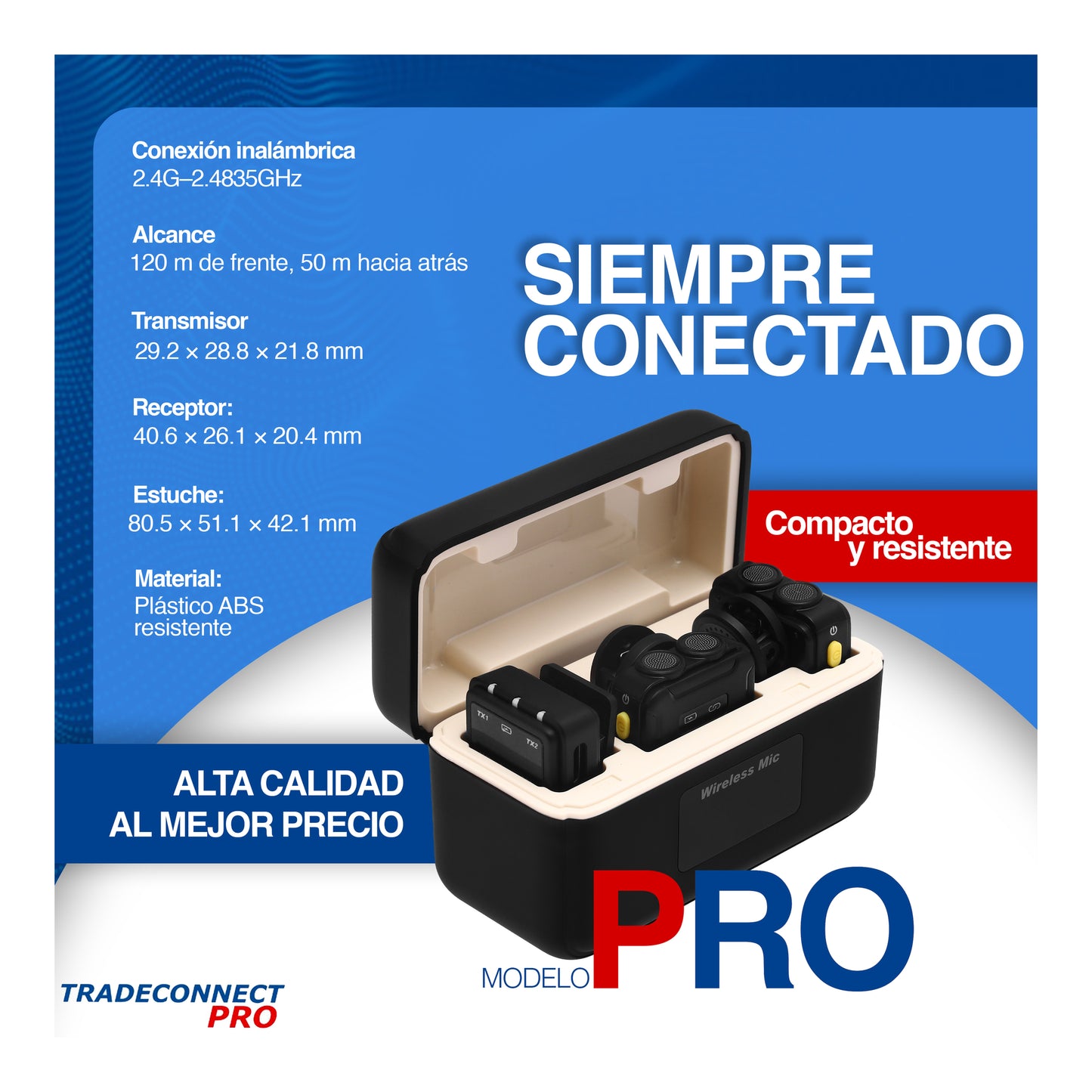Microfonos Inalambricos Profesionales Modelo PRO - Tradeconnect PRO