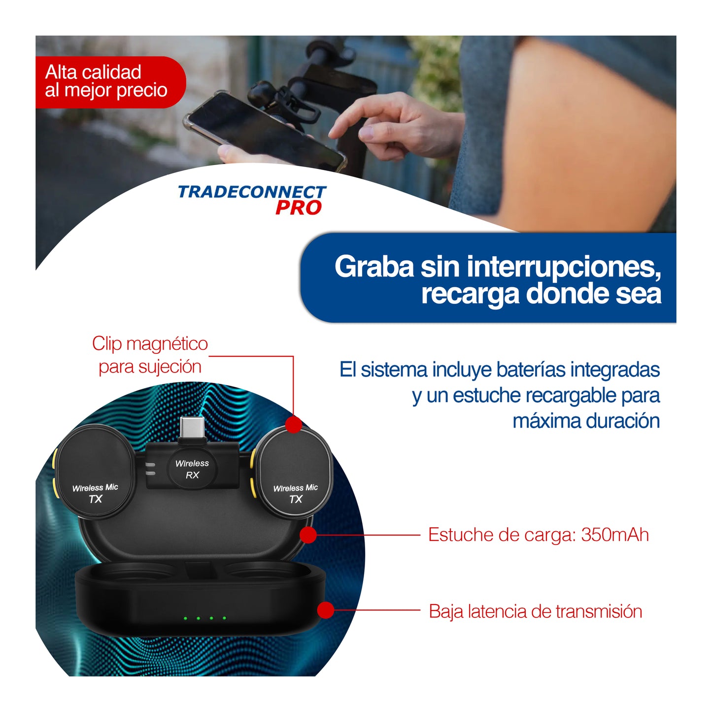 Microfonos Inalambricos Profesionales Modelo LITE - Tradeconnect PRO